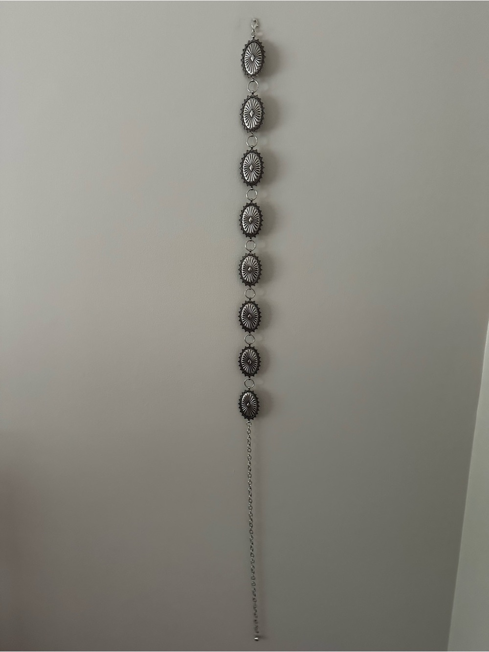 Silver Concho Link Belt for Women - Western-Inspired Accessory